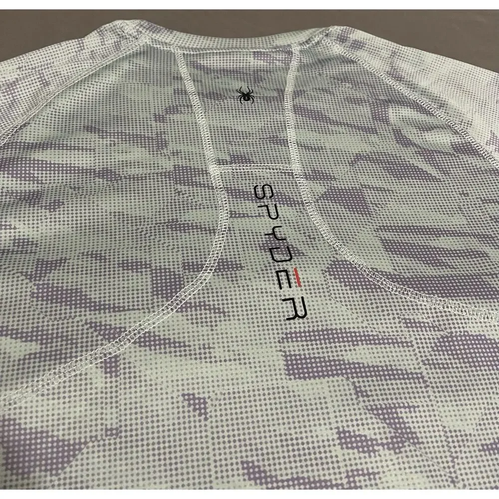 Spyder Rash Guard Mens Small S UPF 30 Short Sleeve Surf Shirt